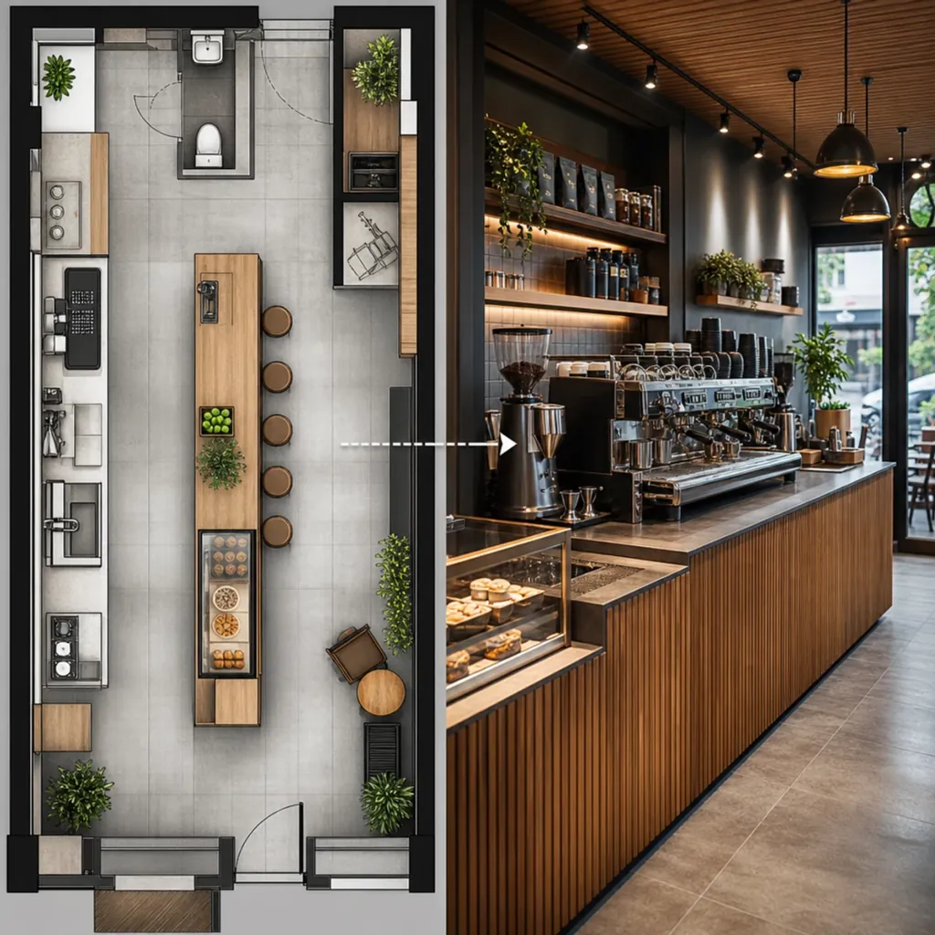 Retail Zone Visualization — Visualize retail zones and in-store displays from a plan or prompt.